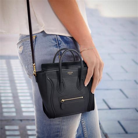 celine luggage nano fake|celine nano luggage tote black.